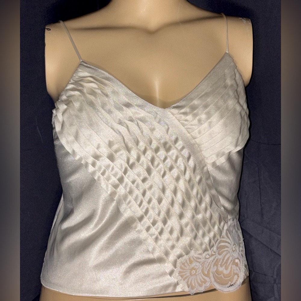 Lily of France Cream Satin Top